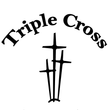 triple cross locksmith logo