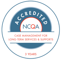 NCQA accredited case management for long-term services and supports seal, 3 years