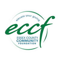 Essex County Community Foundation logo in green and blue with the tagline “elevate your giving”