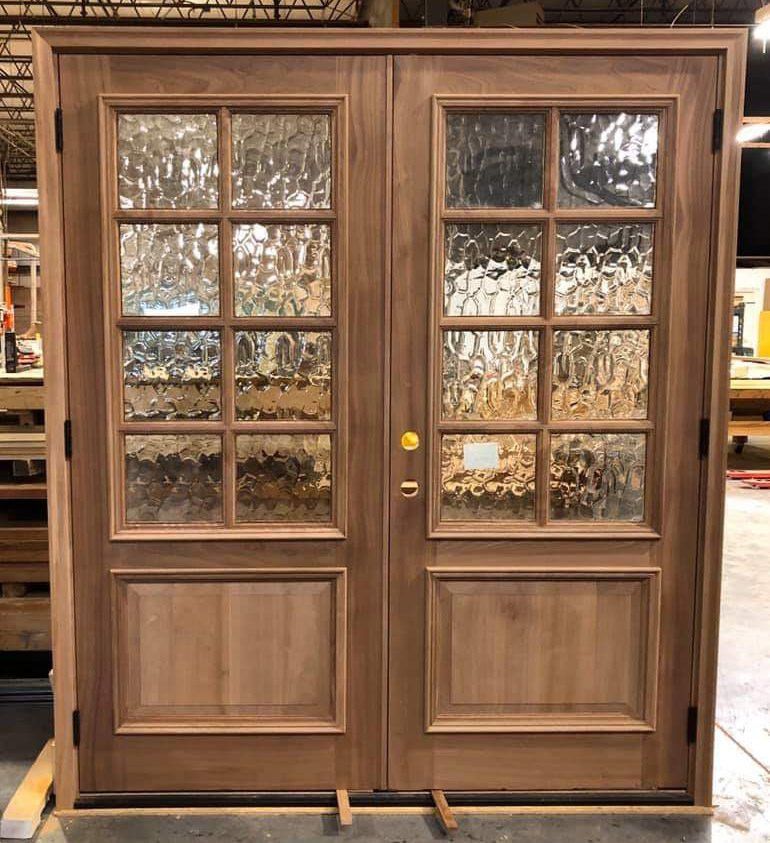 8 lite double French doors with flemish style glass