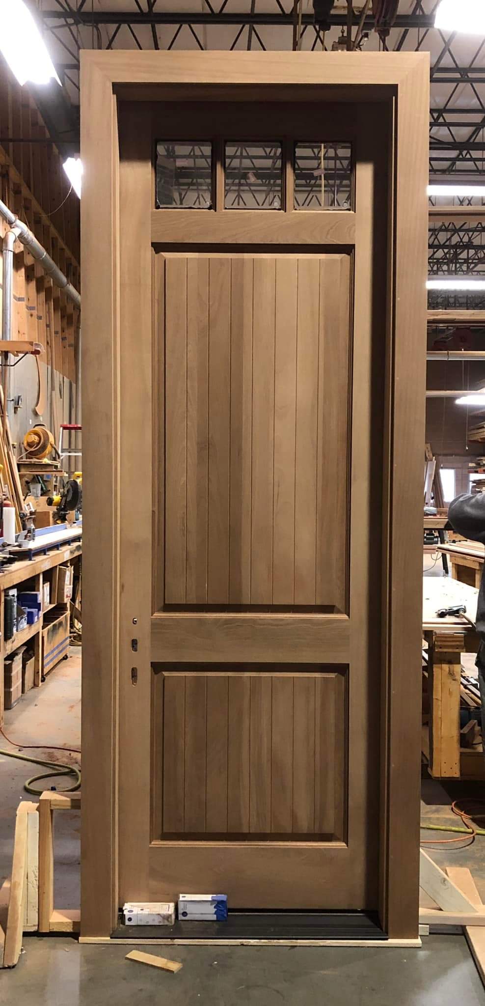 2 panel mahogany door