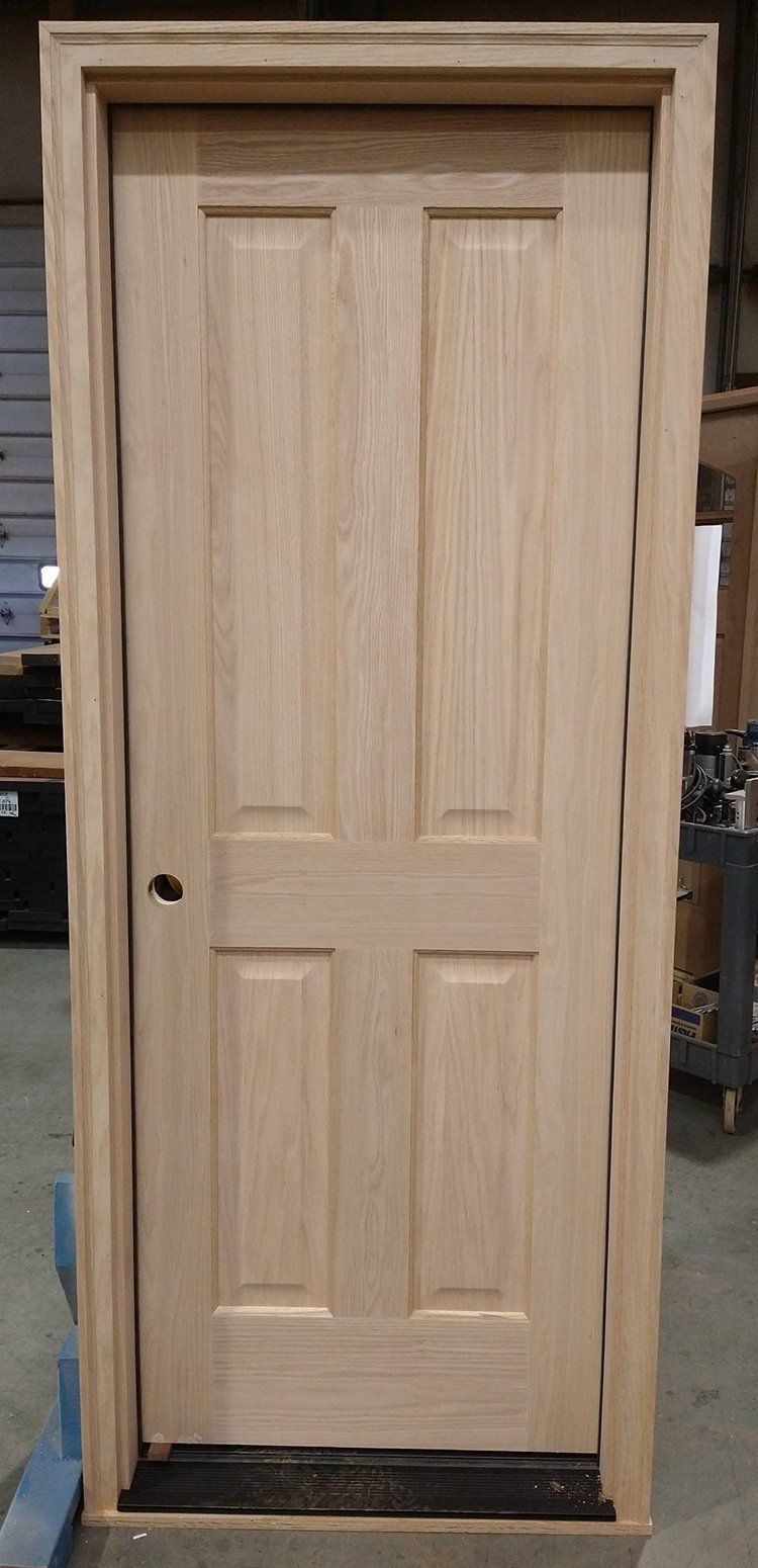 Red oak 20 min fire rated door unfinished