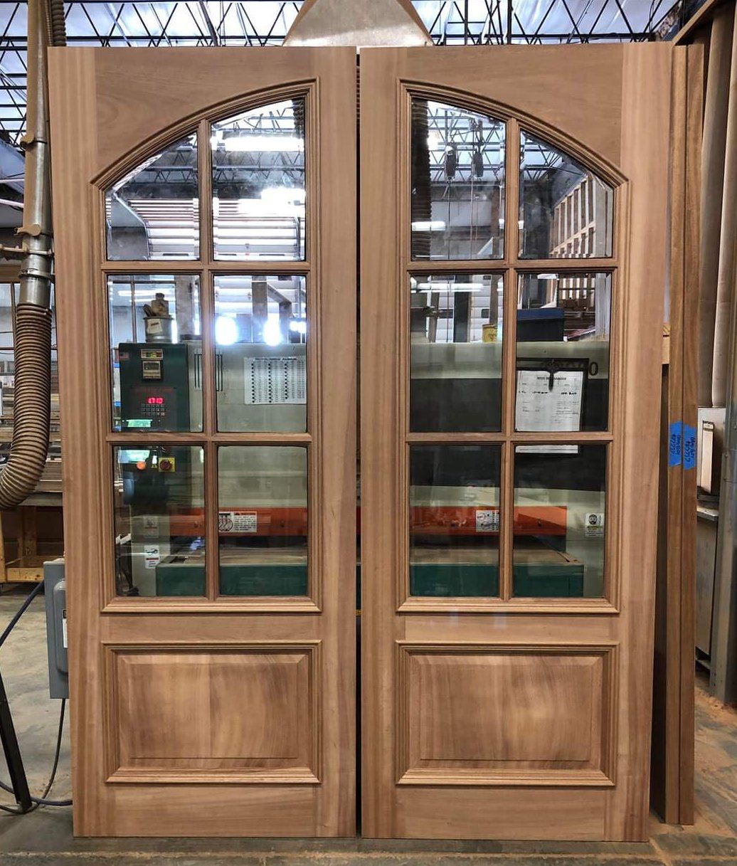 #27758 unfinished mahogany Smithfield 6 lite