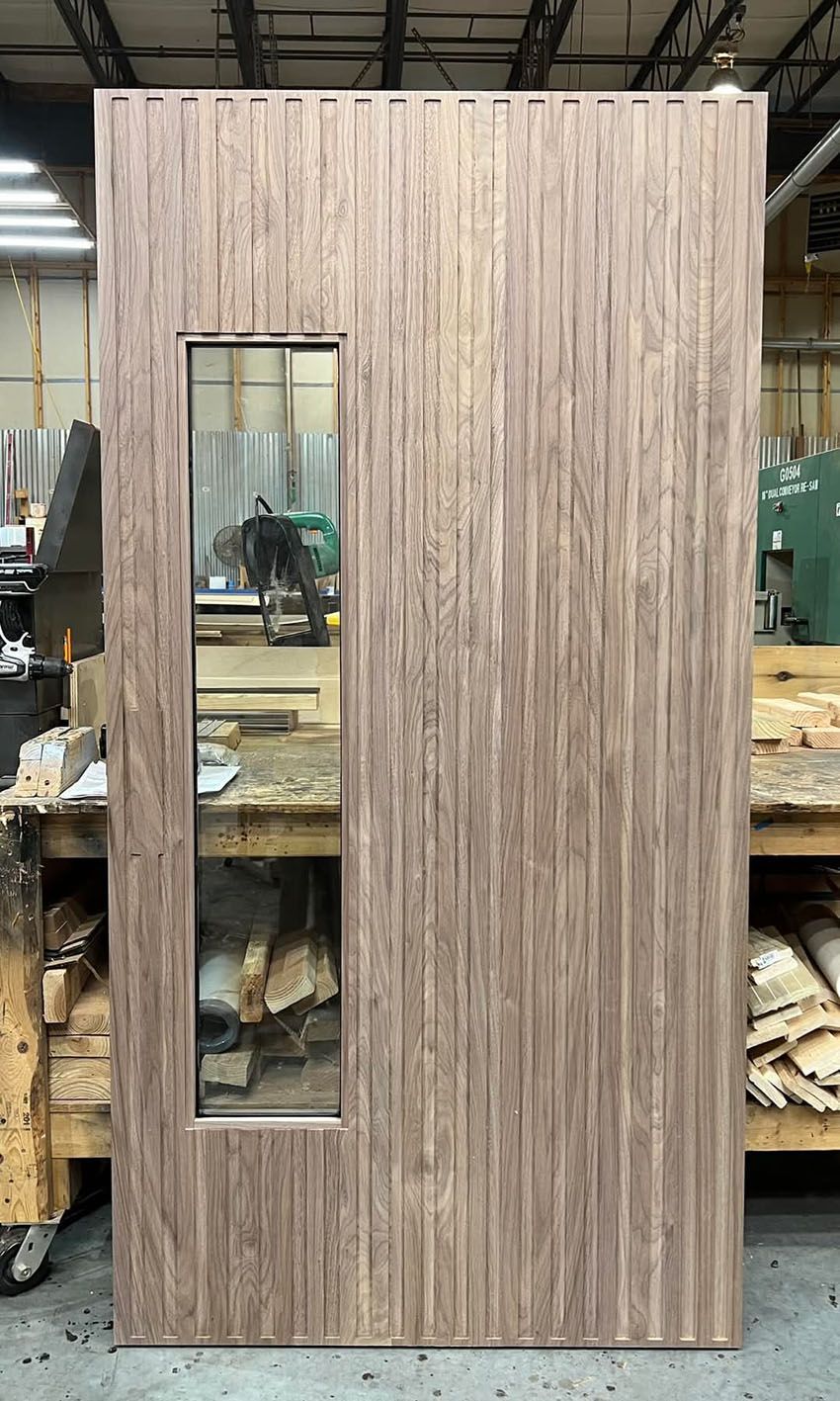 Canter #28802
Walnut fluted flush door
Unfinished 
Quogue, NY