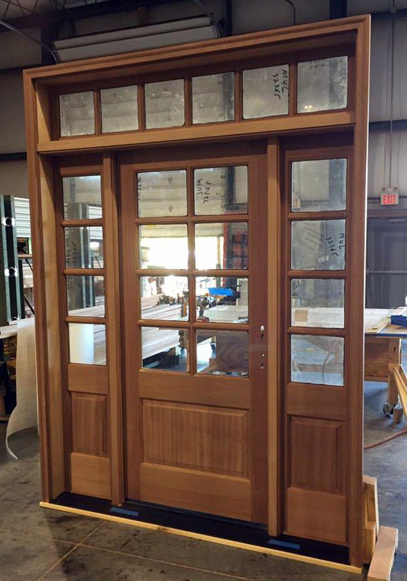 6 light door unit with 5 lite transom  and 4 lite sidelites