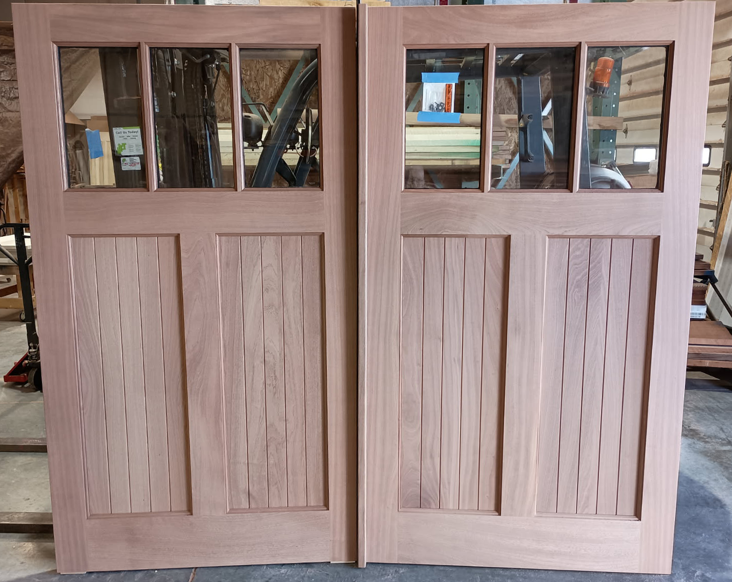 Cumberstone #28755 Mahogany carriage house door slabs Annapolis, MD