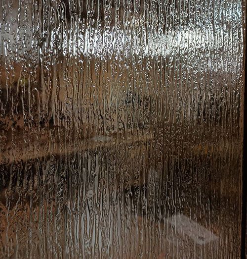 Rain glass detail