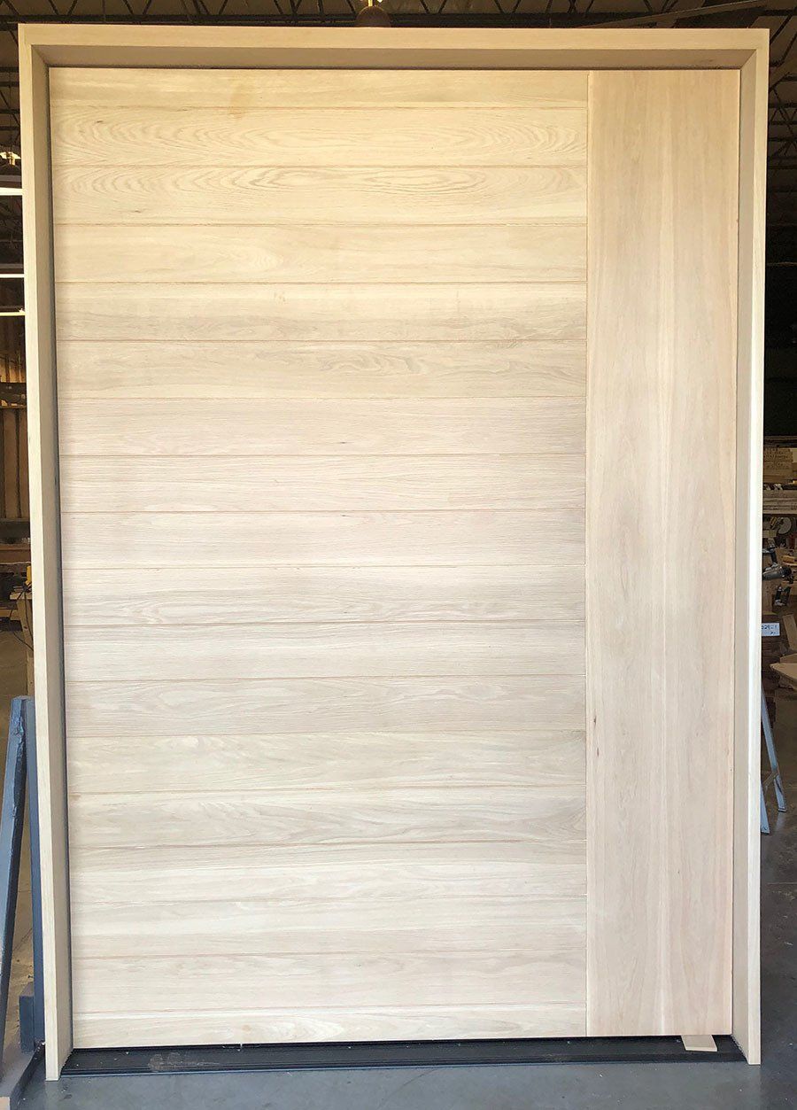 White Oak extra large flush door
