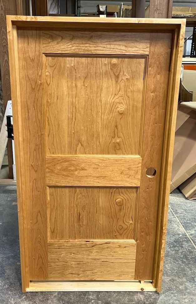 Cherry interior door for attic access