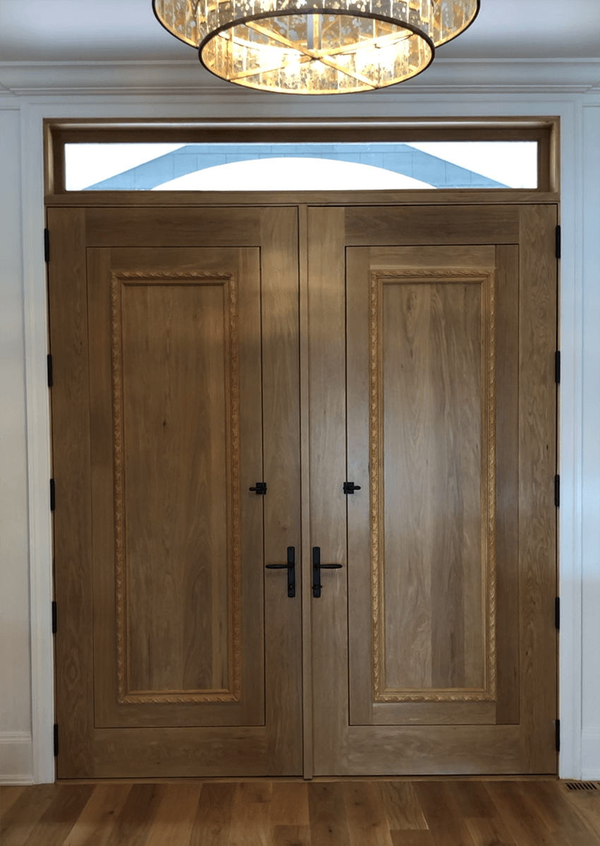 #27309 Karides Flat sawn white oak Finished in clear