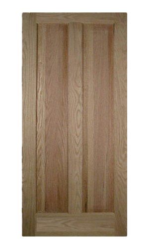 Solid wood 2 vertical panel interior door