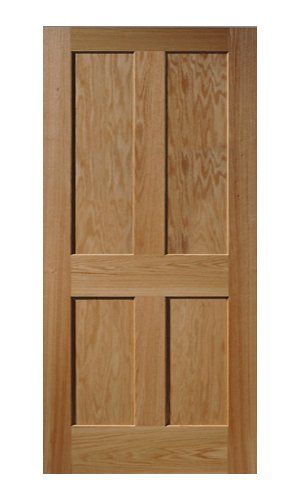 Solid wood interior 4 panel door