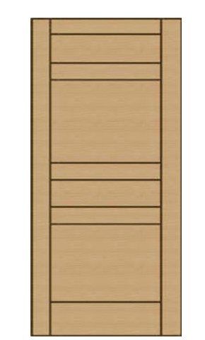 Solid wood interior panel doors