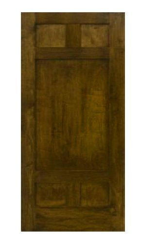 Solid wood interior door with 5 panels 2 top, 1 middle, 2 bottom
