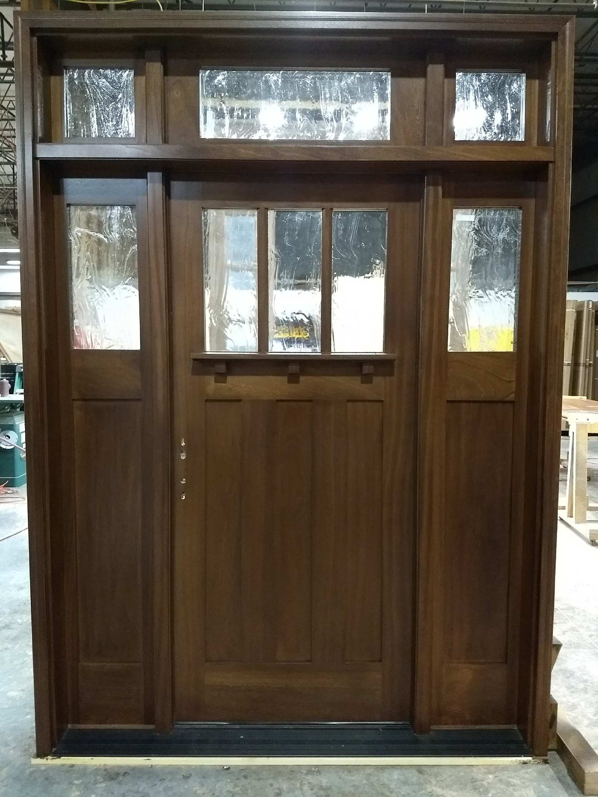 Craftsman triple door with transom