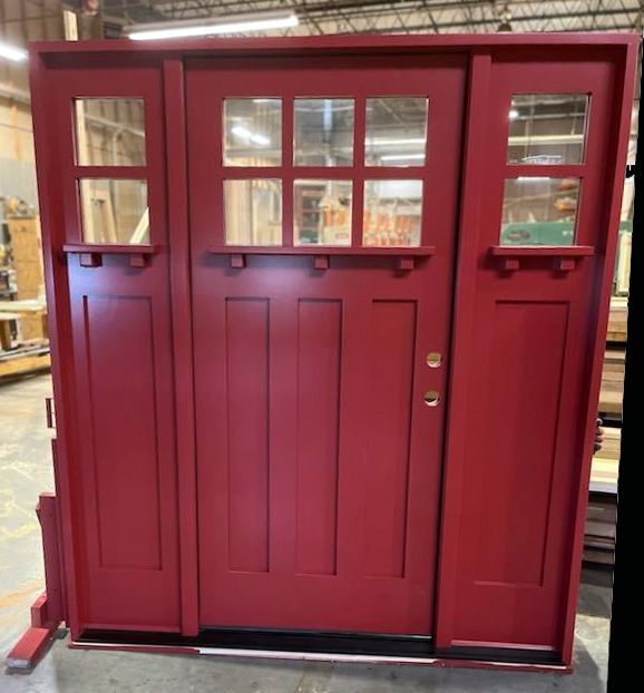 Mahogany entry door painted custom color