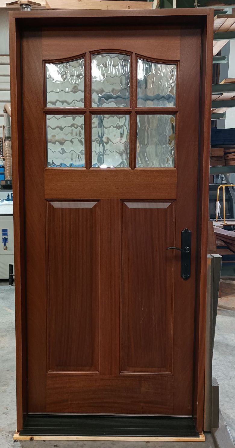 Phillips #28528
Mahogany door, Flemish glass
Finished in Saddle
Wyckoff, NJ