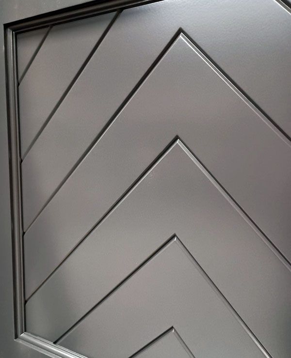 Chevron flat panel detail