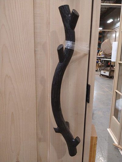 Knotty Alder solid wood exterior door