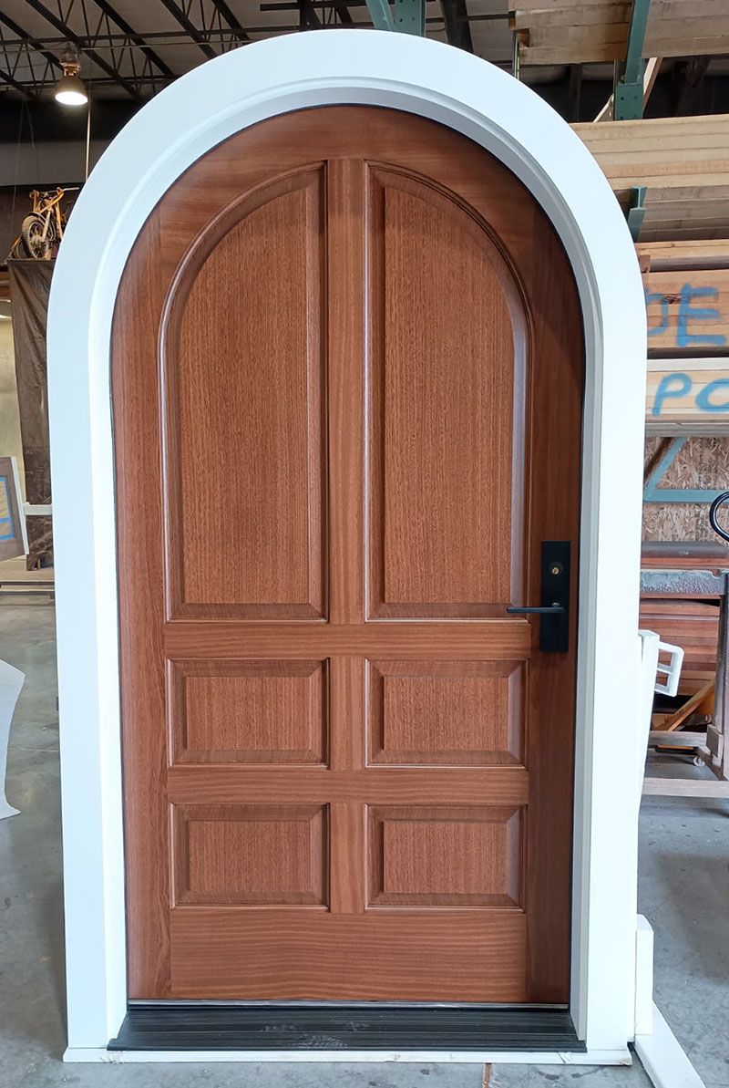 Seal Cove #28903
Mahogany door finished in Chappo
Frame painted BM Pure White
Ashley Norton mortise lock
Moss Beach, CA