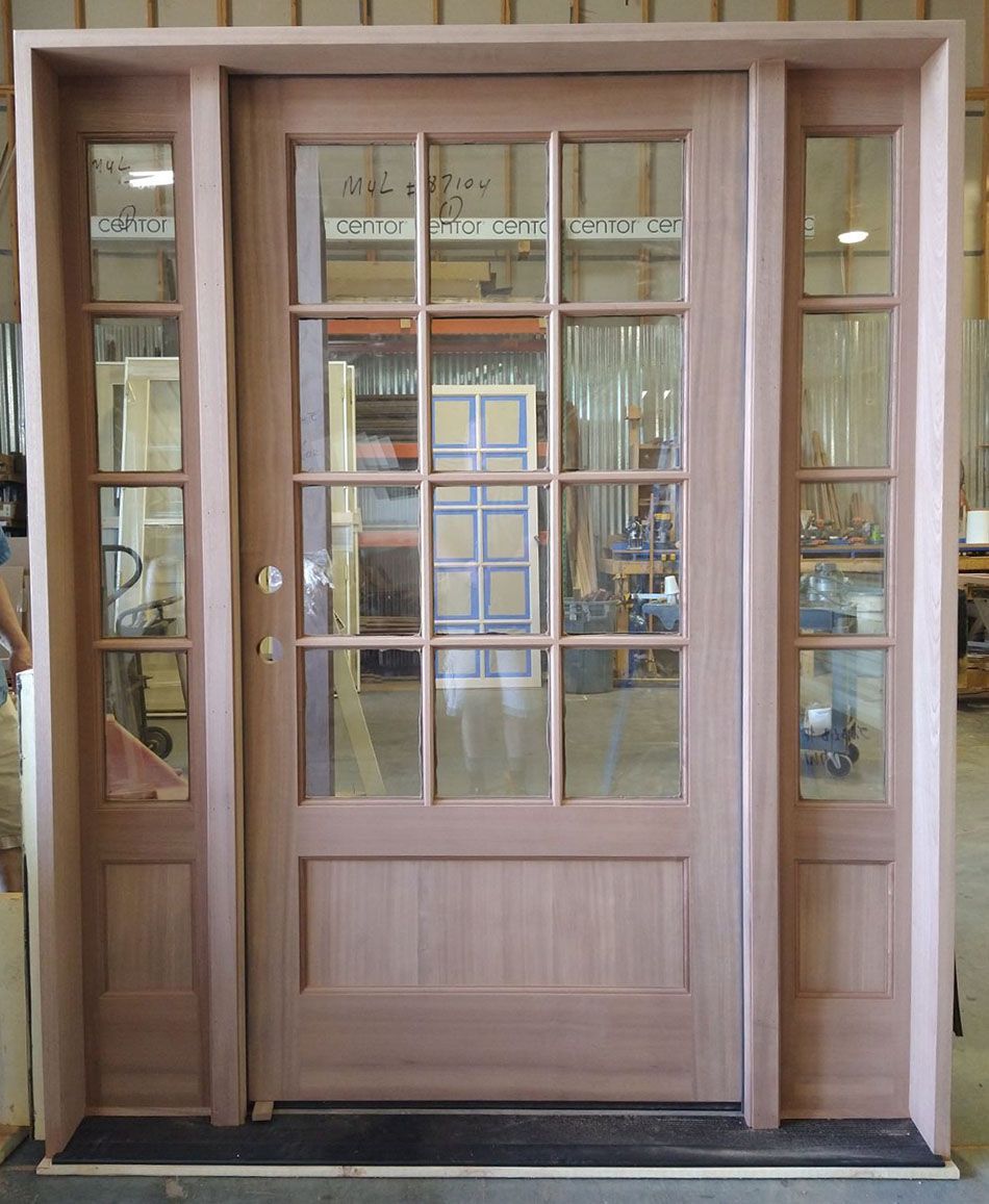 Strachovsky #28035 Unfinished Mahogany Clear glass