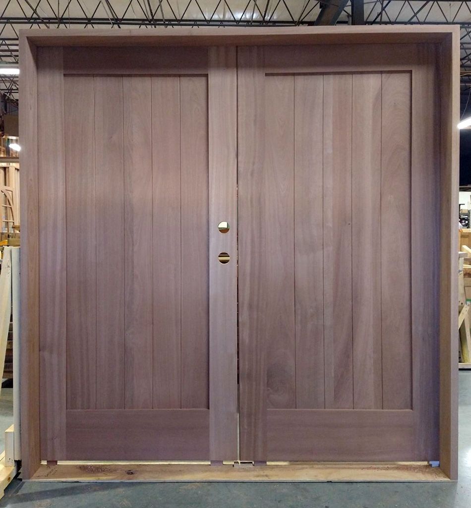 Solid Mahogany double entry doors