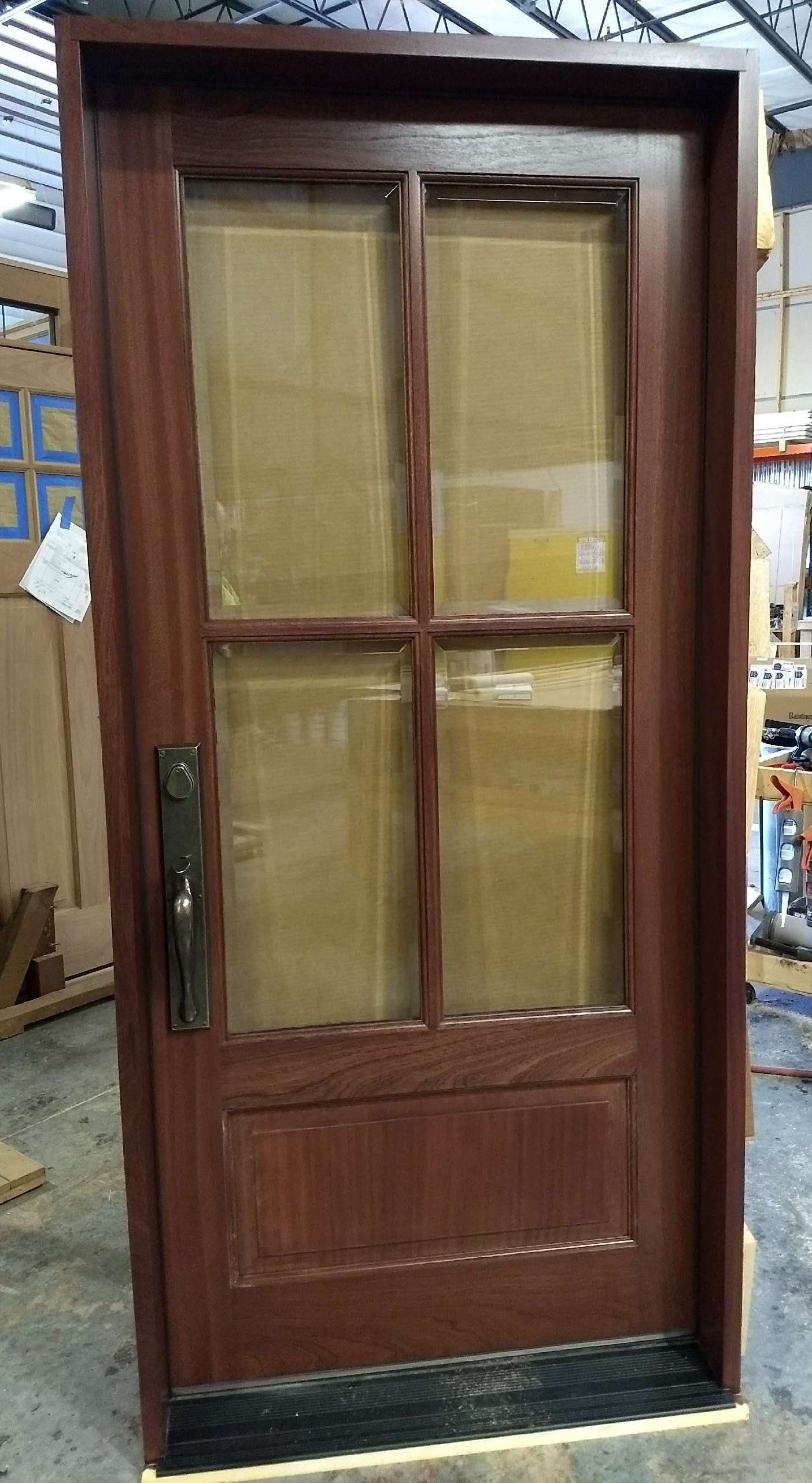 4 lite exterior door made out of Rosewood