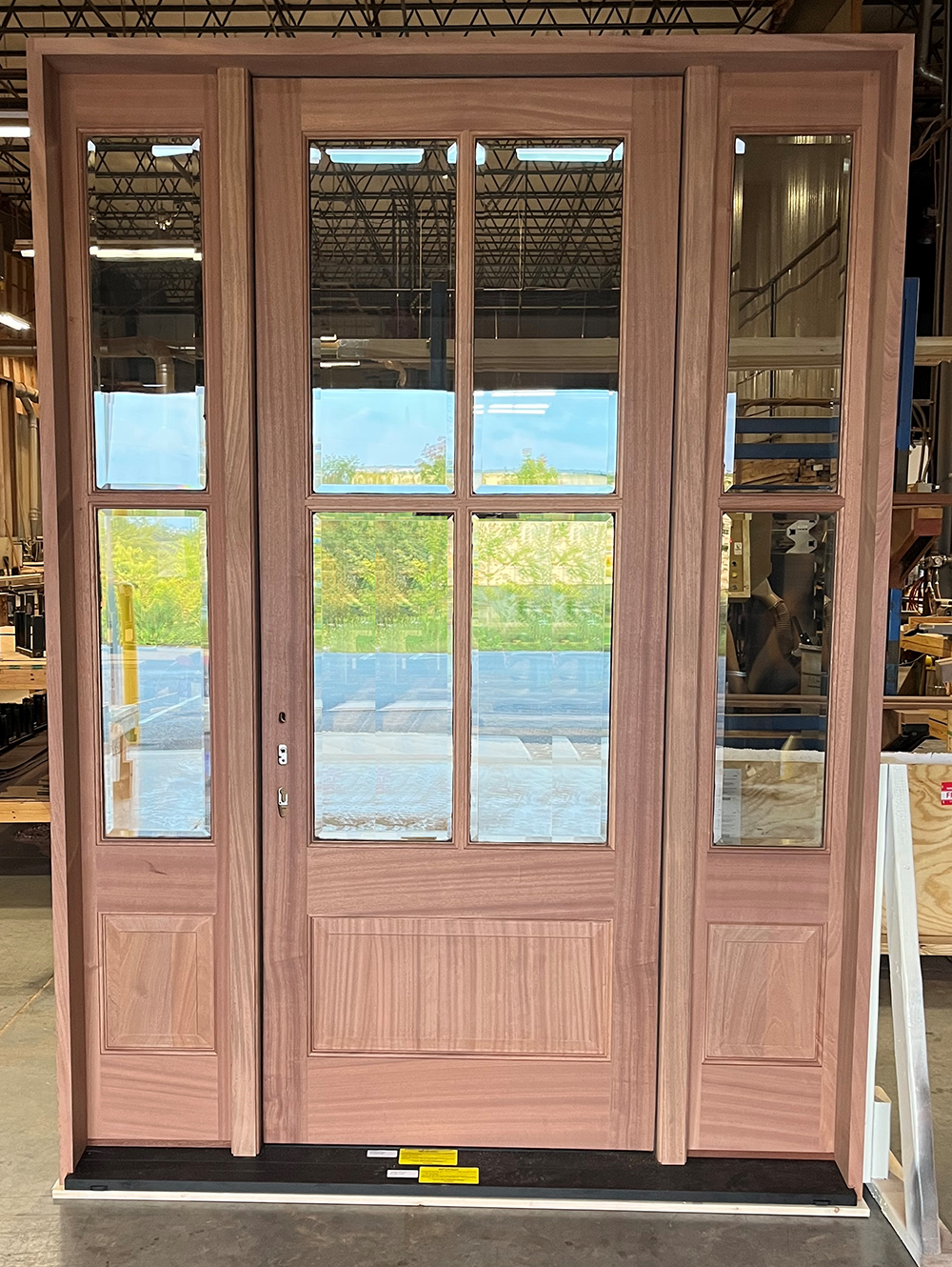 R. Lawson #28238 Mahogany door Beveled glass