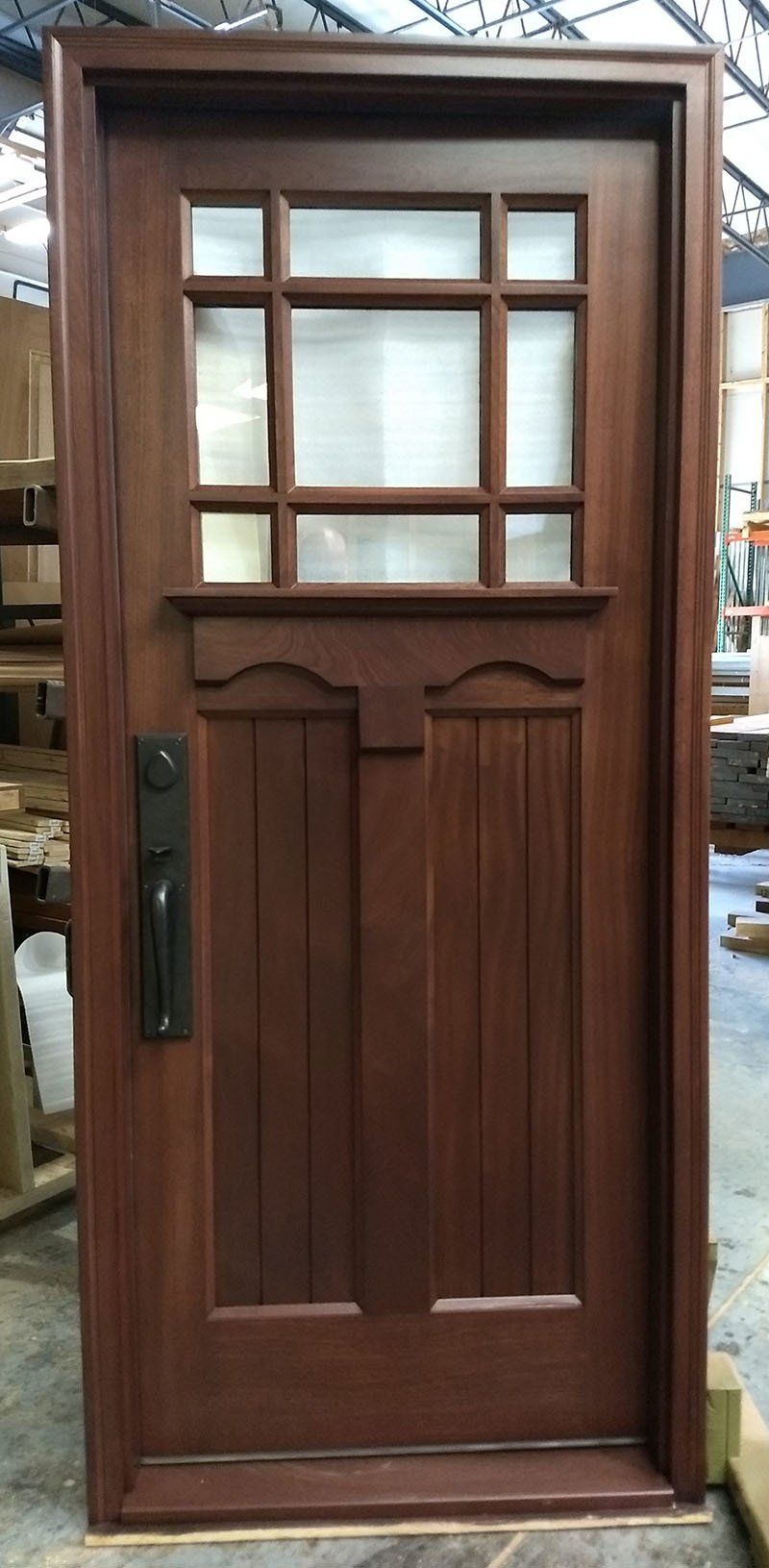 Third lite mahogany door