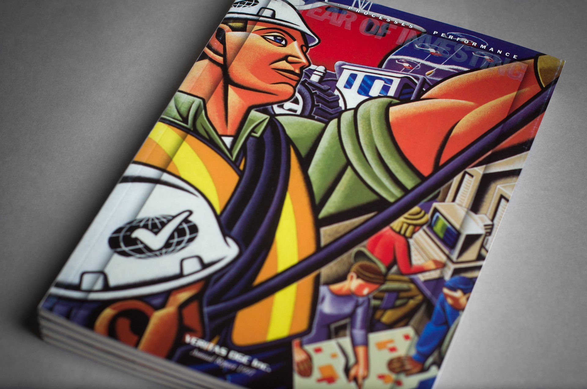 ANNUAL REPORT GRAPHIC DESIGNED FOR VERITAS INC PRODUCED BY IVY DESIGN INC