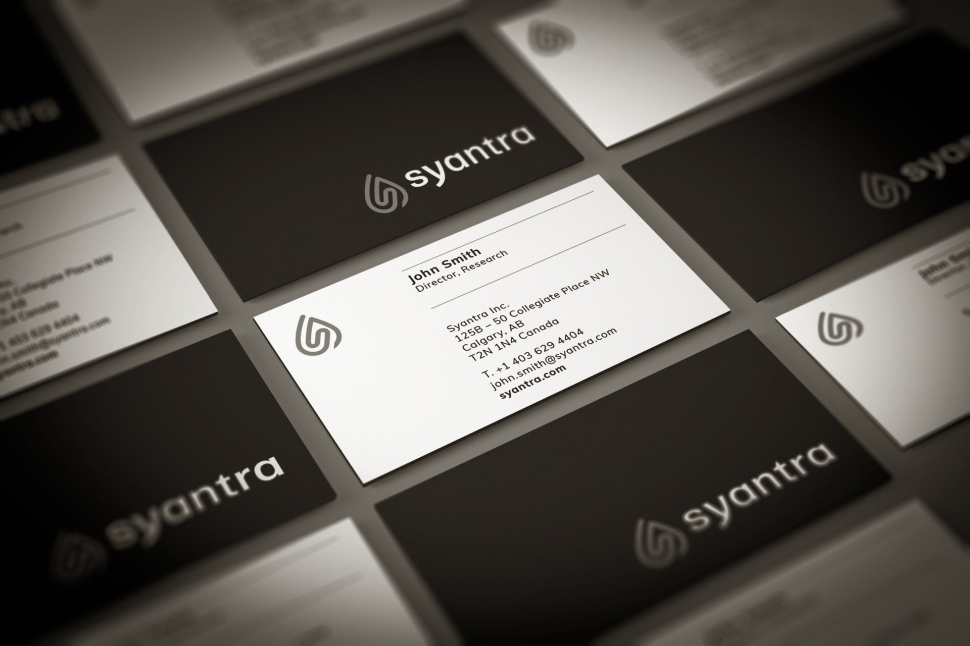Corporate branding and rebrand featuring Syantra Inc
