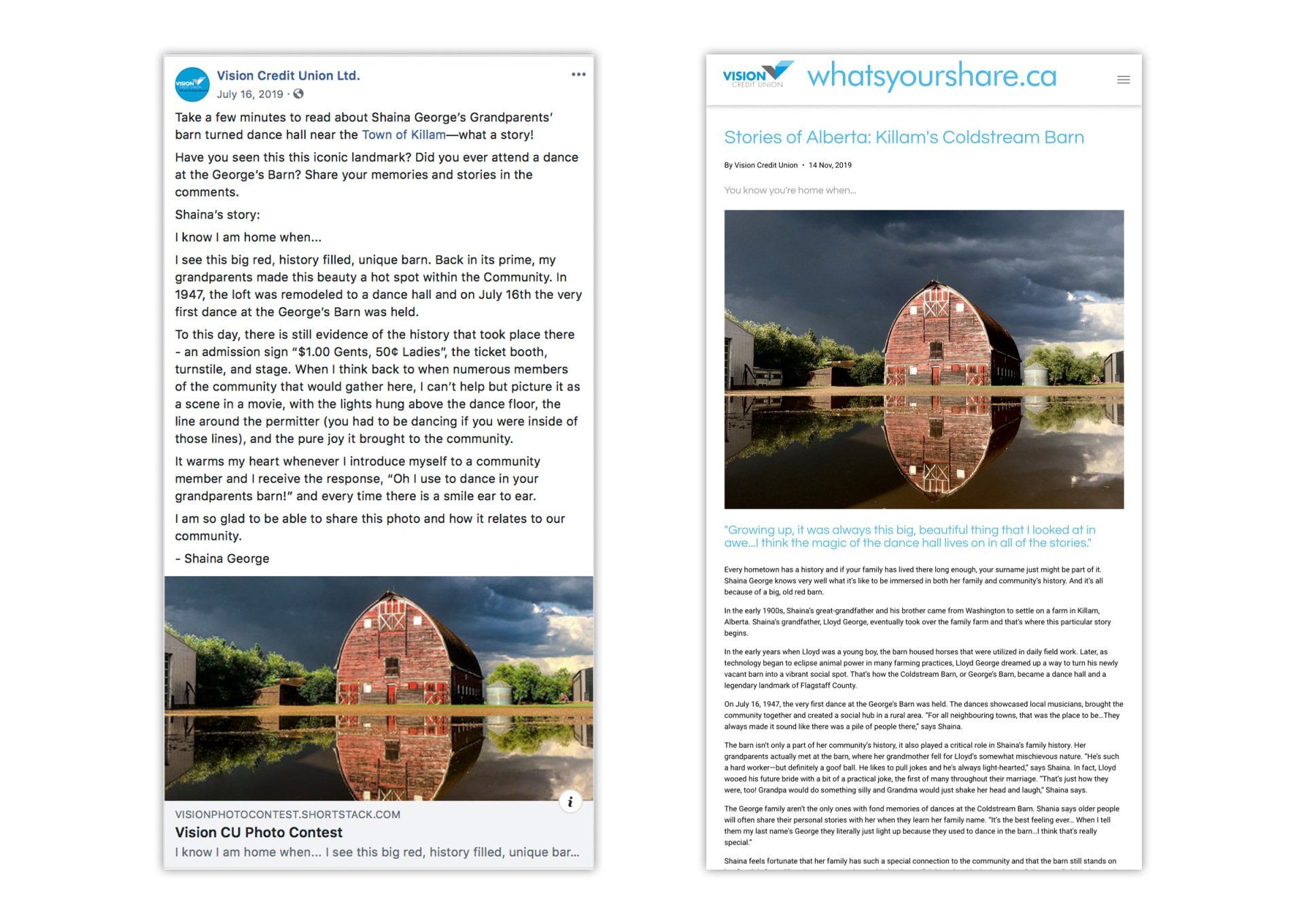 SERIES OF BLOG ARTICLES AND WRITING FOR VISION CREDIT UNION BY IVY DESIGN INC