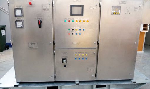 A PLC cabinet