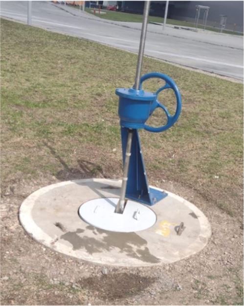 compuerta tipo guillotina