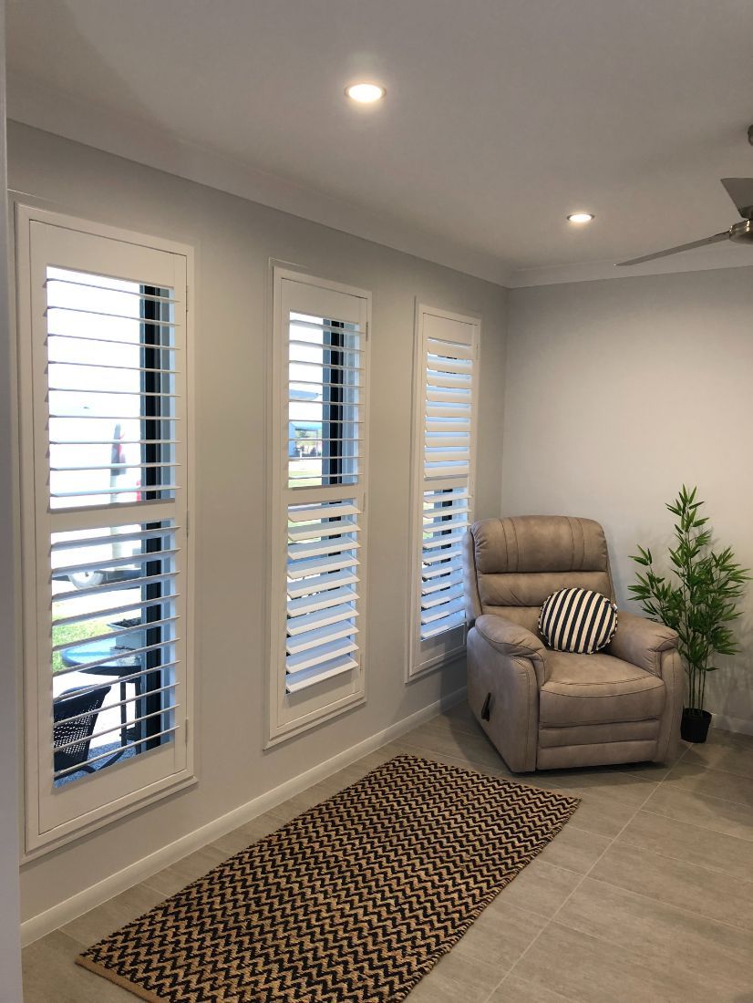 Synthetic Plantation Shutters Advantage Screens & Blinds Hervey Bay