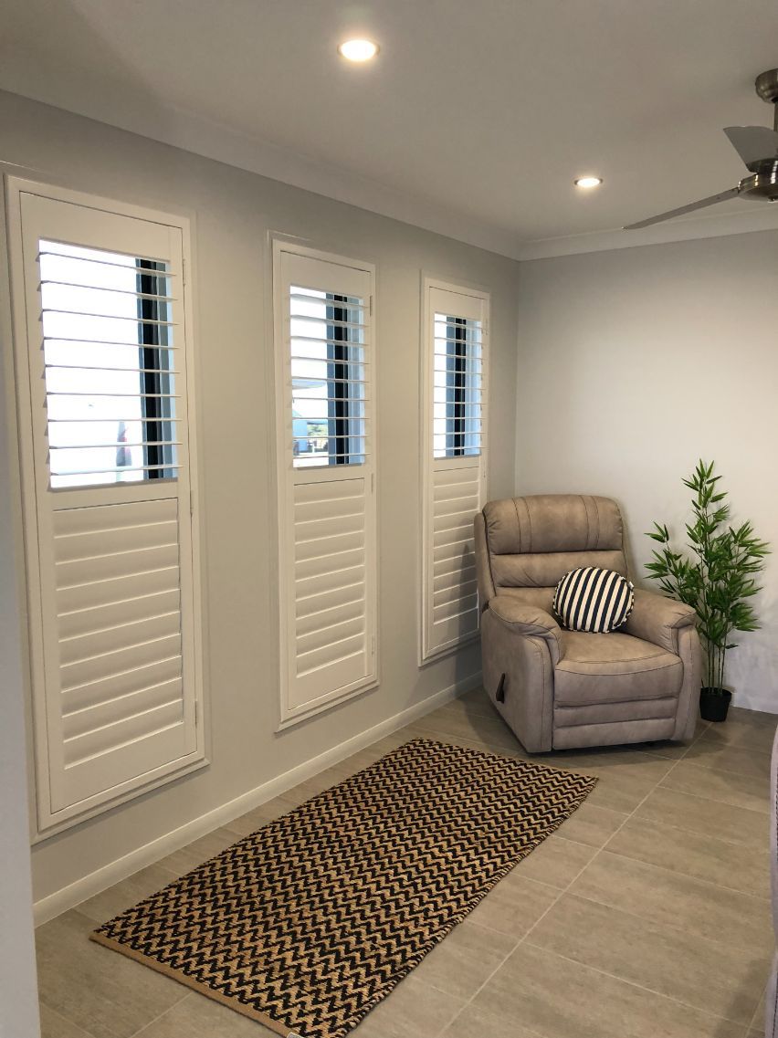Synthetic Plantation Shutters Advantage Screens & Blinds Hervey Bay