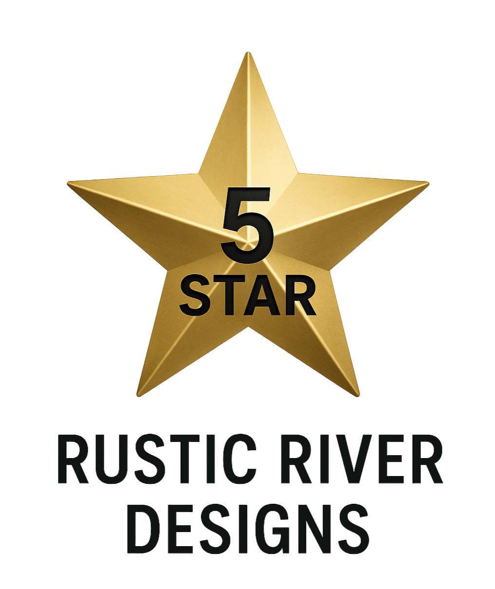 A gold 5-star graphic above the text 