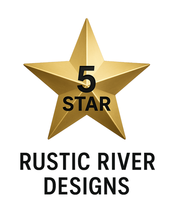 A gold 5-star graphic above the text