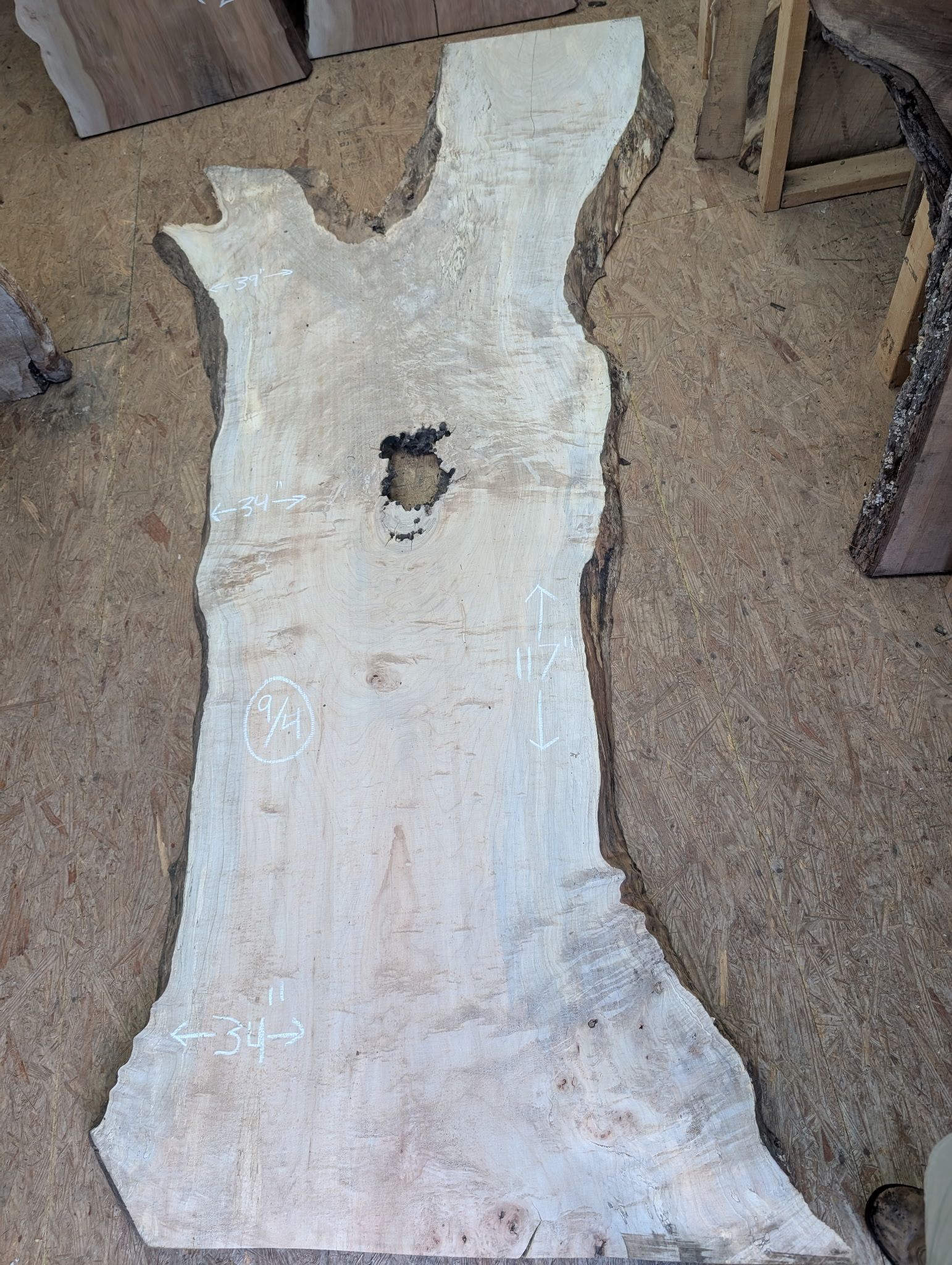 Maple slabs for dining tables in Asheville, Charlotte, and the Southeast