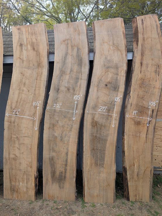 Curvy Epoxy Table Ready Maple Slabs
