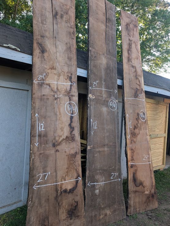 Walnut slabs for dining tables in Asheville, Charlotte, and the Southeast