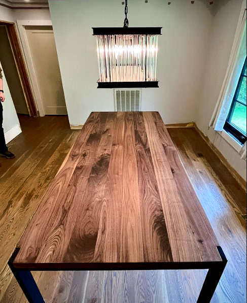 Custom Walnut Dining Table.