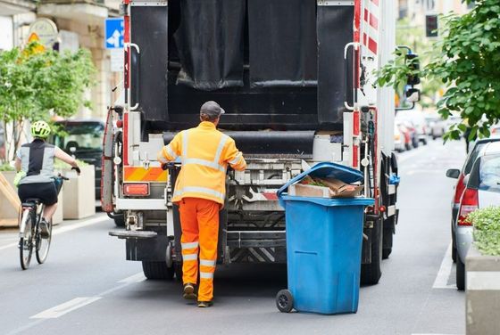 dumpster for collecting garbage