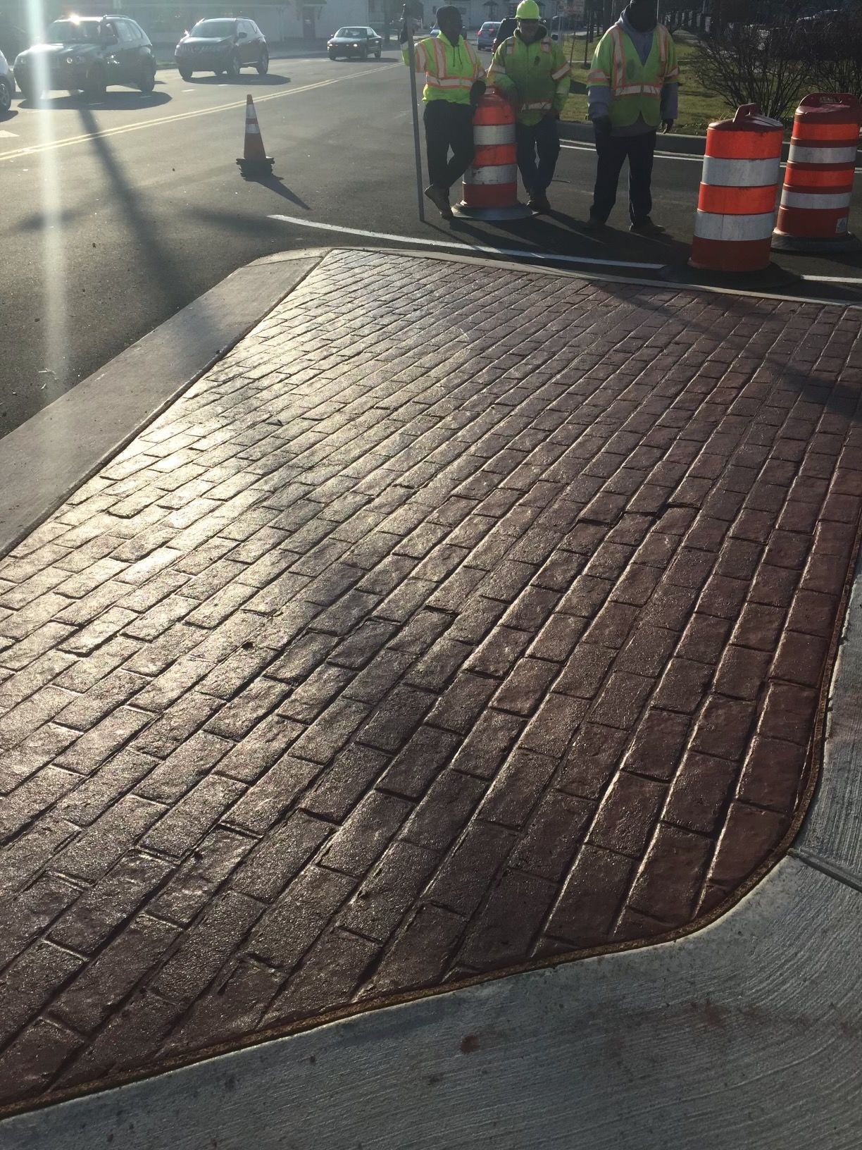 Stamped Concrete  Sidewalk