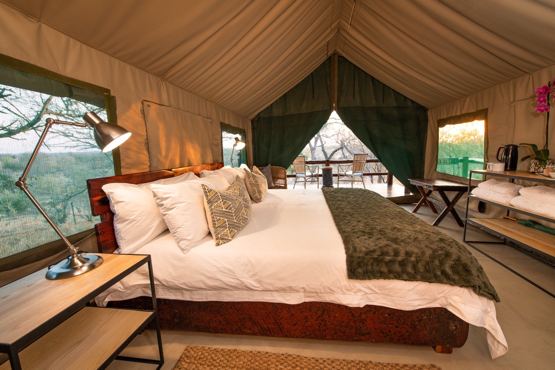 Tented Accommodation Sausage Tree  Safari Camp