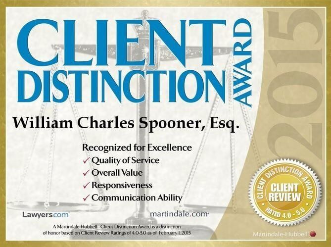 Client Distinction Award | Kansas City, MO | Spooner & Perkins, P.C.