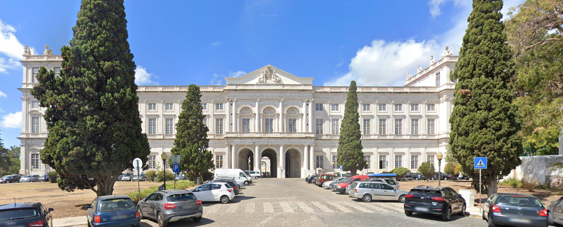 Ajuda National Palace by Google Earth