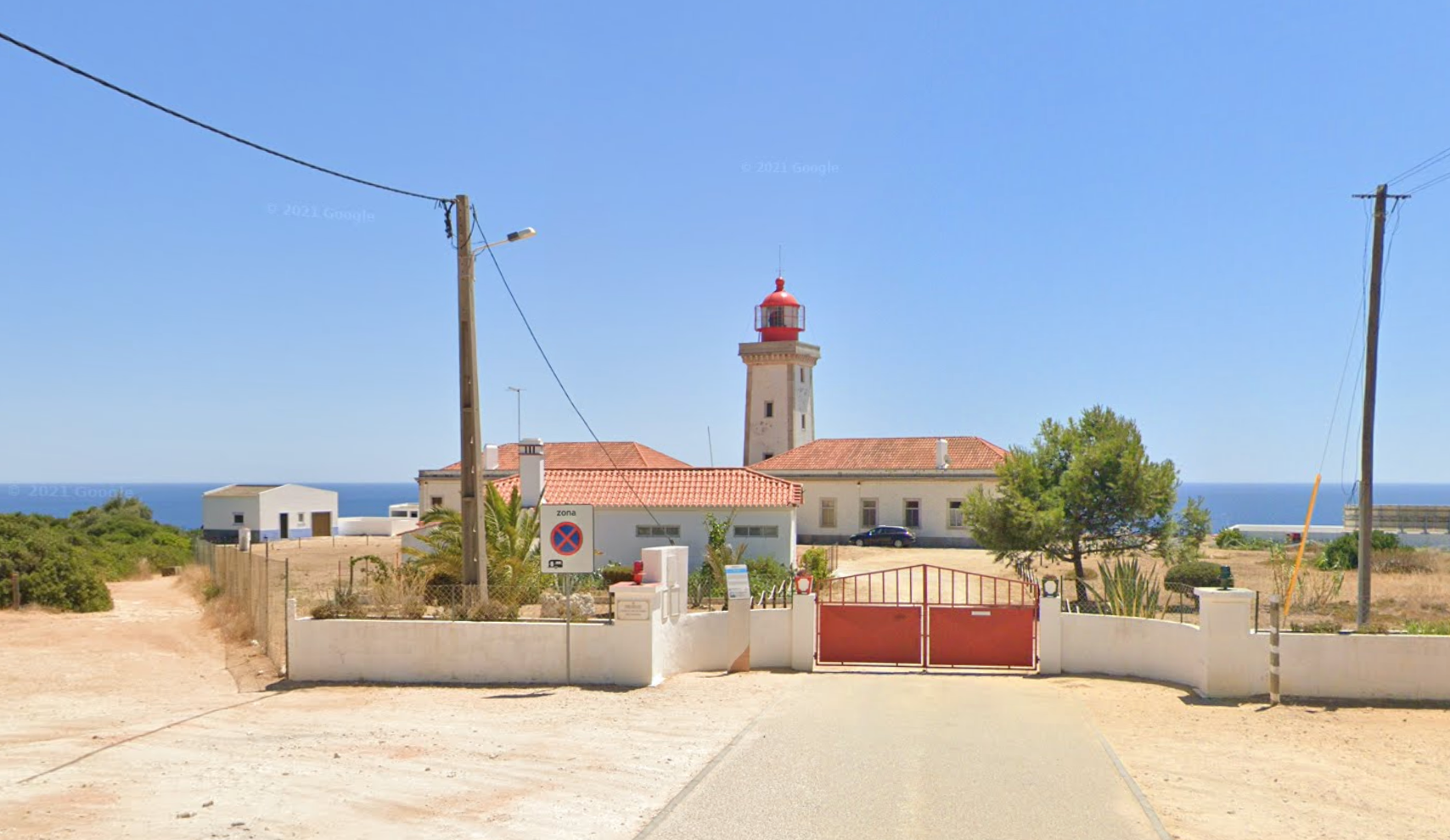 Alfanzina Lighthouse by Google Earth