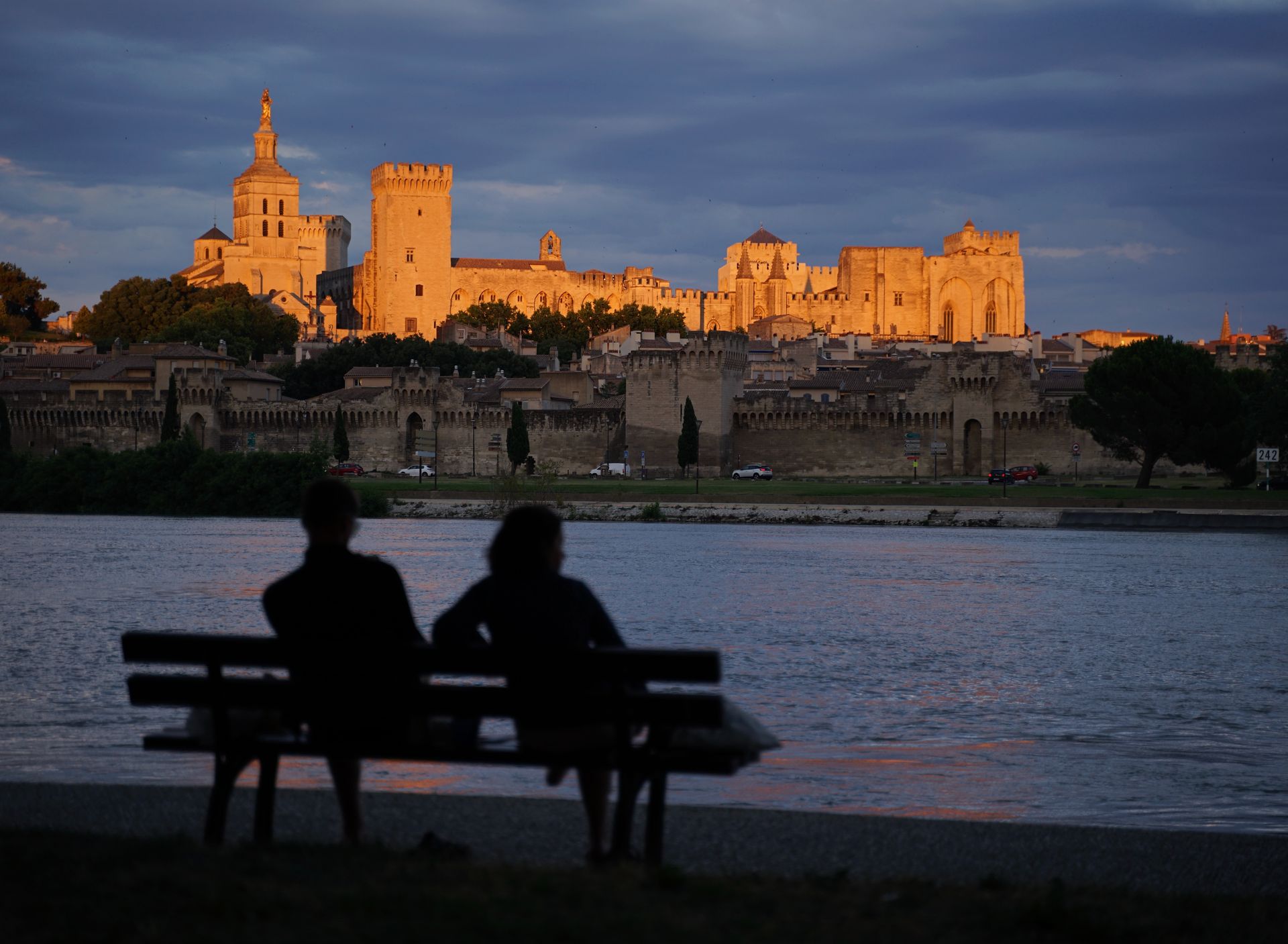 Avignon's Illuminated Landmarks