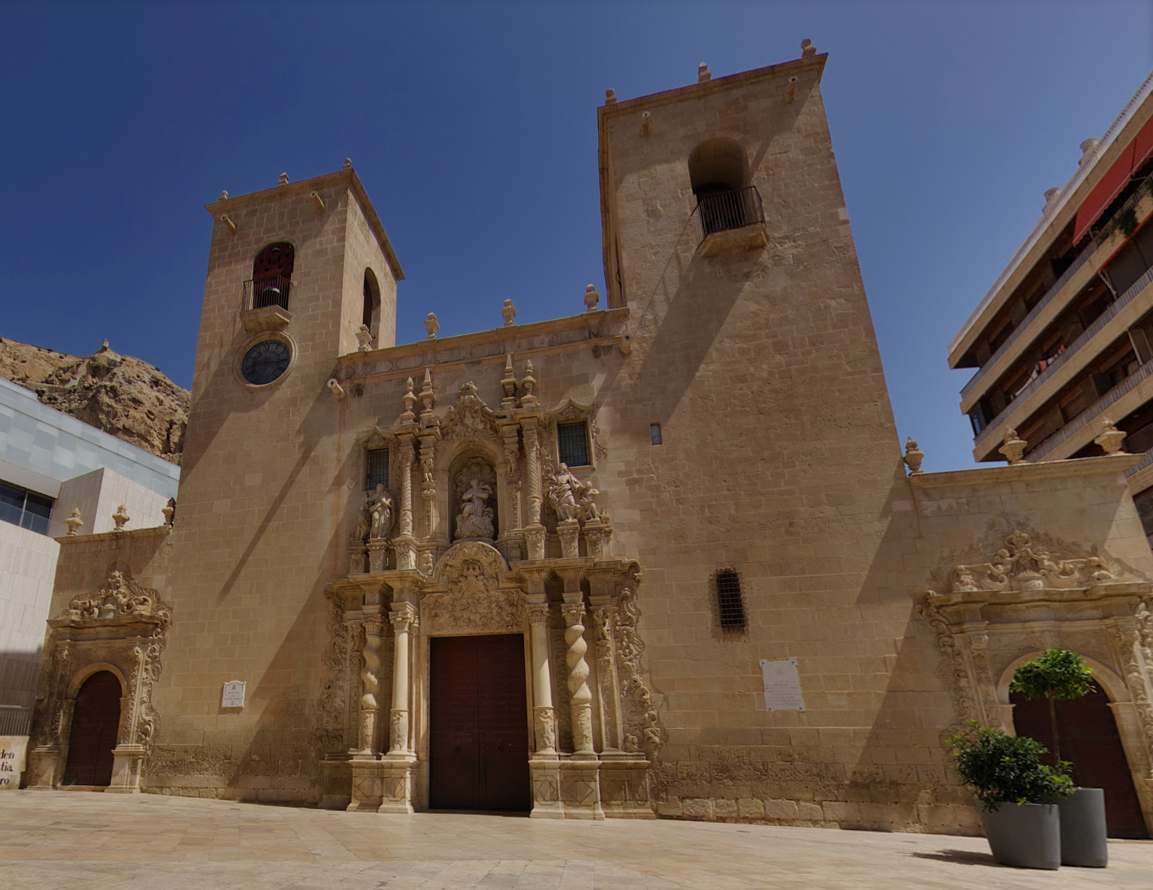 Basilica of St Mary of Alicante by Google Earth